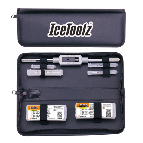 E158 Complete Tap Set with Handle & Storage Pouch  |English|General Tools E158 Complete Tap Set with Handle & Storage Pouch  |English|General Tools